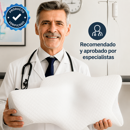 ErgoPillow - Almohada Cervical + Funda GRATIS