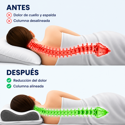ErgoPillow - Almohada Cervical + Funda GRATIS