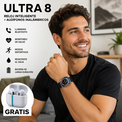 Reloj Inteligente Ultra 8 + Airpods GRATIS
