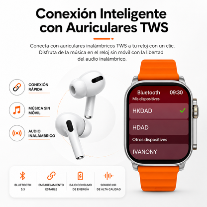 Reloj Inteligente Ultra 8 + Airpods GRATIS