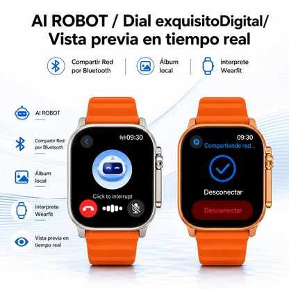 Reloj Inteligente Ultra 8 + Airpods GRATIS