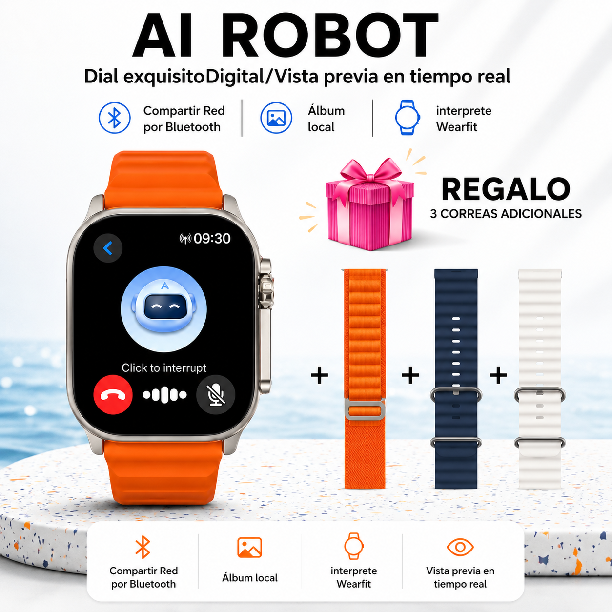 Reloj Inteligente Ultra 8 + Airpods GRATIS